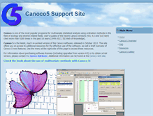 Tablet Screenshot of canoco5.com